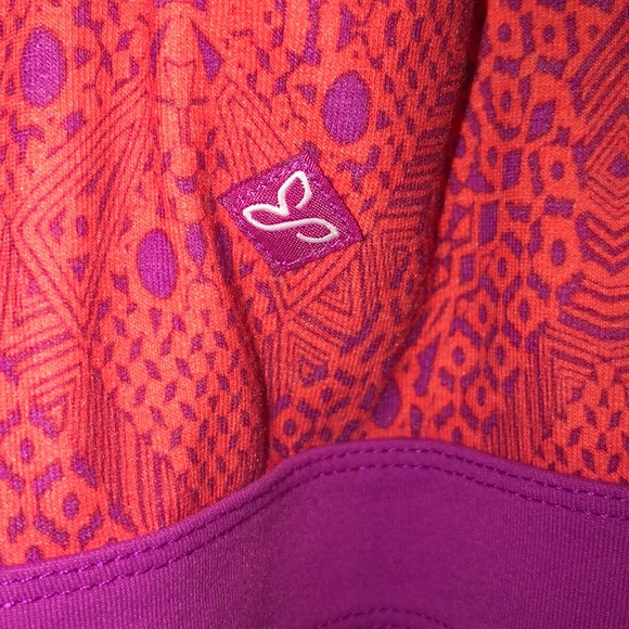 PrAna Breathe Kaley strappy pink and purple tank - Picture 6 of 7